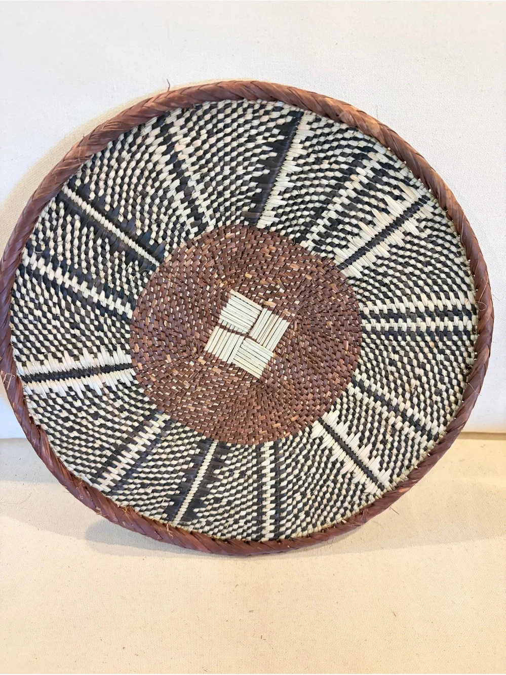 NEW Africa Woven Basket. Made by the Binga people of Zambia/Zimbabwe